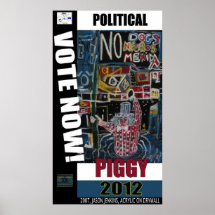 POLITISCHE PIGGIE POSTER
