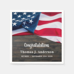 Politische Rente Patriotisches Party Amerikanische Serviette