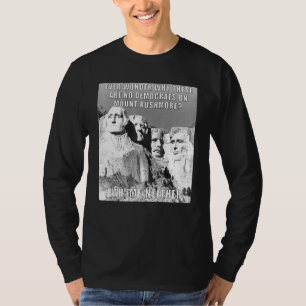 Politische Republikaner Mount Rushmore Demokraten T-Shirt