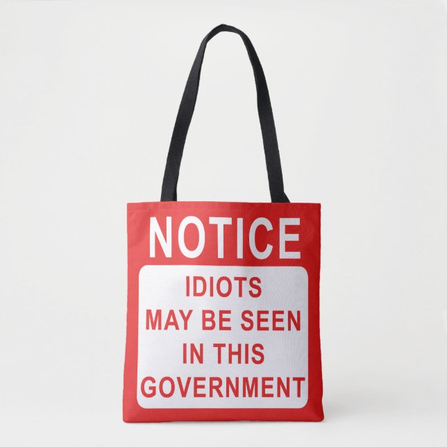 Politische Satire - komische Idioten in der Regier Tasche (Vorderseite)