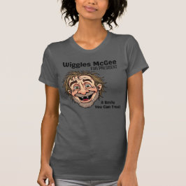 Politische T-Shirts, Wiggles McGee für Präsident T-Shirt