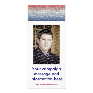 Politische Wahlkampagne Rack Card Vorlage Werbekarte