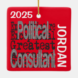 Politischer Berater CUSTOM Keramikornament