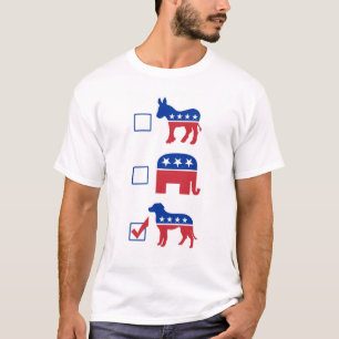 Politischer Haustier-Abstimmungs-Hund T-Shirt