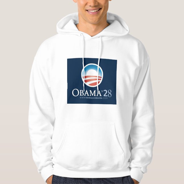Politischer Hoodie Obama 2028... Gavin Newsom (Vorderseite)