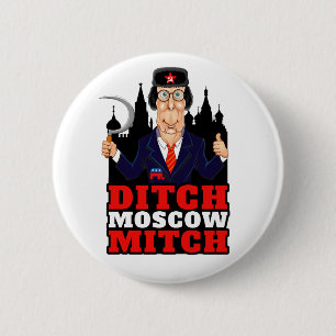 Politischer Knopf Moskaus Mitch McConnell Button