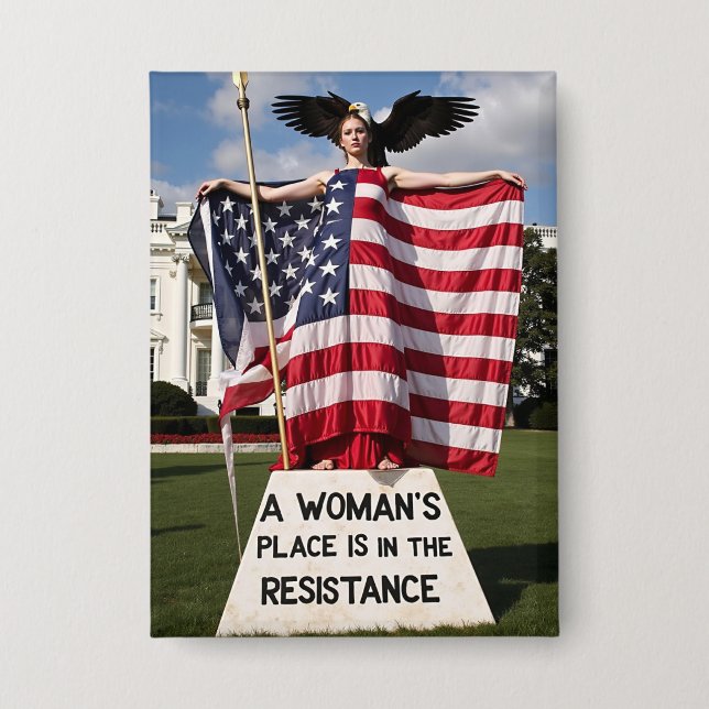 Politischer Protest der Frauen Button (Vorderseite)