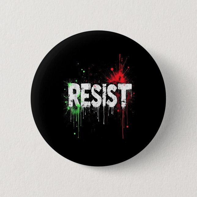 Politischer Protest widerstehen _1 Button (Vorderseite)