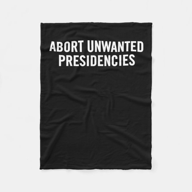 Politischer Widerstand Kunst - Unerwünschtes Präsi Fleecedecke (Vorderseite)
