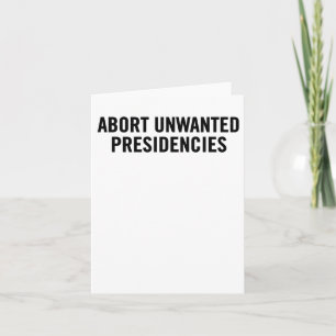 Politischer Widerstand Kunst - Unerwünschtes Präsi Karte