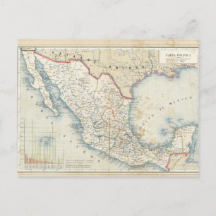 Politisches Diagramm Postkarte