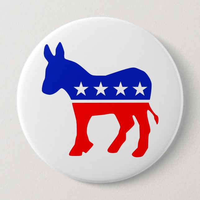 Politisches Emblem des demokratischen Party (Donke Button (Vorderseite)