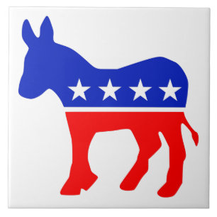 Politisches Emblem des demokratischen Party (Donke Fliese