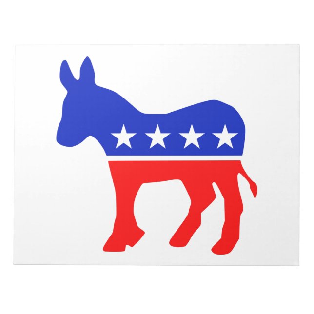 Politisches Emblem des demokratischen Party (Donke Notizblock (Vorderseite)