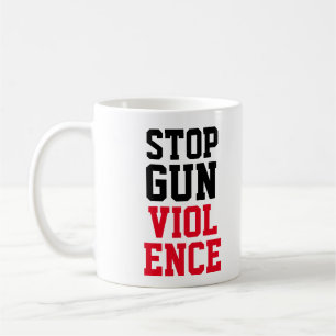 Politisches inspirier der Gewalt mit Waffengewalt Kaffeetasse