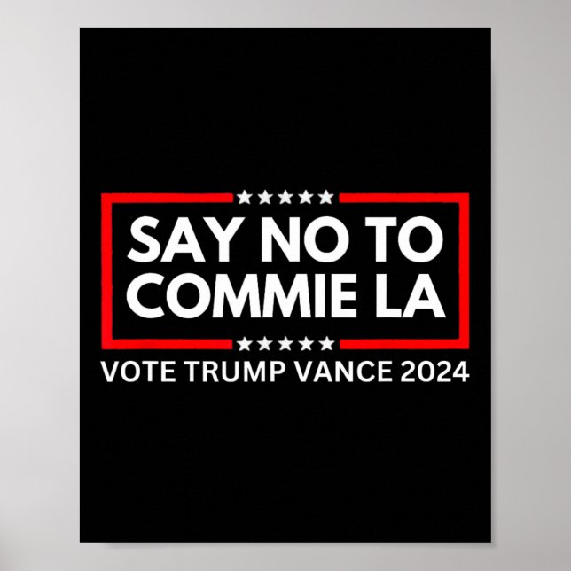 Politisches Nein zur Abstimmung über Trump im Jahr Poster (Vorne)