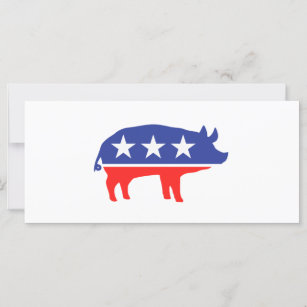 Politisches Party Pig Mascot