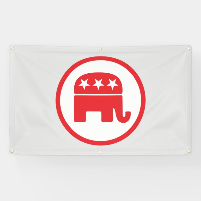 Politisches Symbol des republikanischen Party (Ele Banner (Horizontal)
