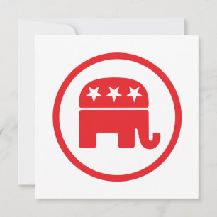 Politisches Symbol des republikanischen Party (Ele Karte