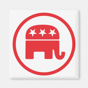 Politisches Symbol des republikanischen Party (Ele Magnet