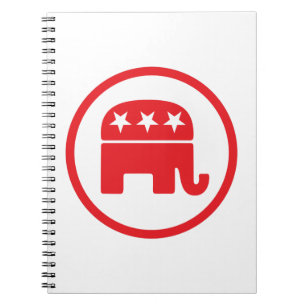 Politisches Symbol des republikanischen Party (Ele Notizblock
