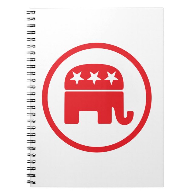 Politisches Symbol des republikanischen Party (Ele Notizblock (Vorderseite)