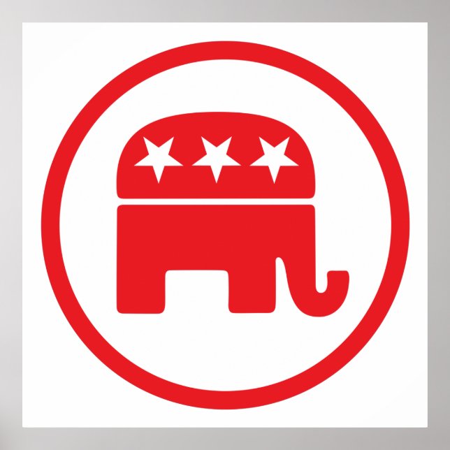 Politisches Symbol des republikanischen Party (Ele Poster (Vorne)