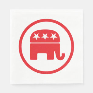 Politisches Symbol des republikanischen Party (Ele Serviette