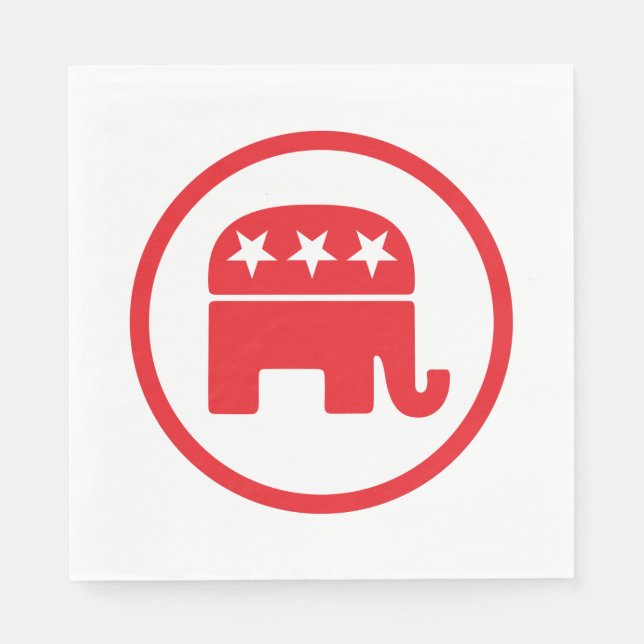 Politisches Symbol des republikanischen Party (Ele Serviette (Vorderseite)