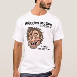 Politisches T-Shirt, Wiggles McGee für Präsident T-Shirt