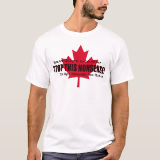 Politisches Zitat stoppt diesen nONSENSE Red Maple T-Shirt