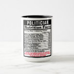 Polititiker Funny Gift Tasse<br><div class="desc">Passen Sie diese lustigen Ernährungsfakten an,  um ein Geschenk zu machen,  das sie schätzen werden.  Ideal für alle politischen Party,  Personen,  Beruf oder Spezialitäten. Kampagnenzentrale - Wo die Gewinner einkaufen!  zazzle.com/CampaignHeadquarters oder CampaignOutlet.com</div>