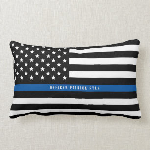 Polizei-addieren dünne Blue Line-amerikanische Lendenkissen