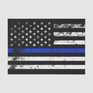 Polizei angeredete beunruhigte amerikanische seidenpapier