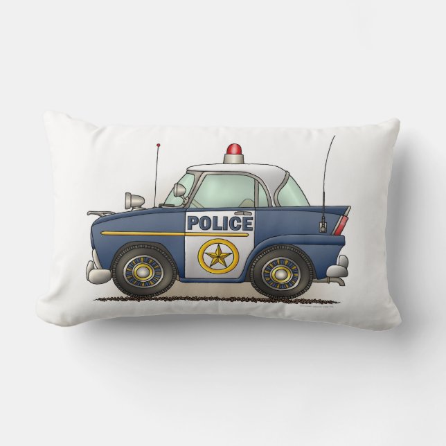 Polizei-Auto-Polizei Crusier Polizist-Auto Lendenkissen (Vorderseite)