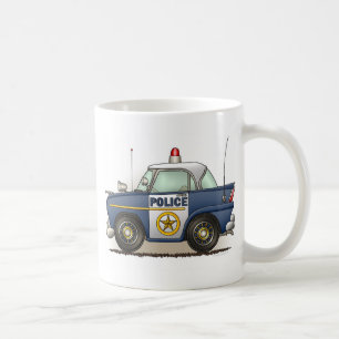 Polizei-Auto-Polizei Crusier Polizist-Auto-Tasse Kaffeetasse