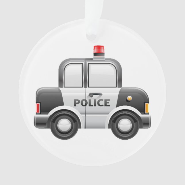 Polizei Auto Schmuck Ornament (Vorderseite)