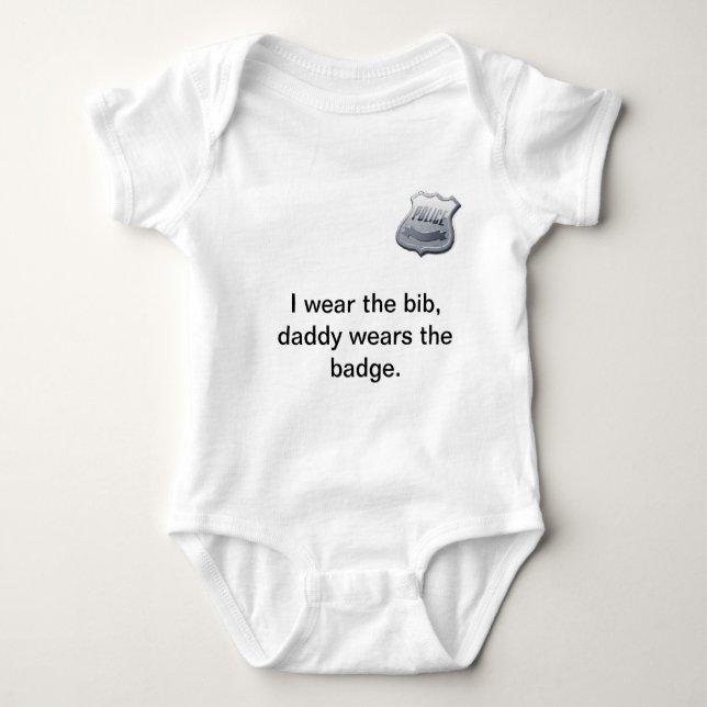 Polizei-Baby Onsie Baby Strampler (Vorderseite)