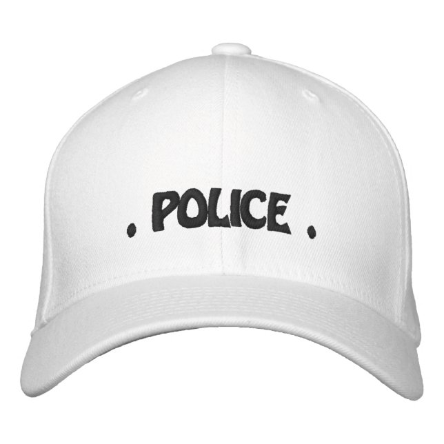 Polizei Baseball Cap Bestickte Baseballkappe (Vorderseite)