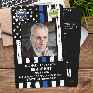 Polizei-Beamten-Eigenlogo Abteilungsausweis Ausweis