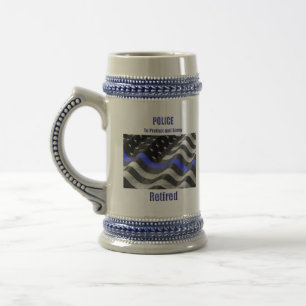 Polizei Bierglas