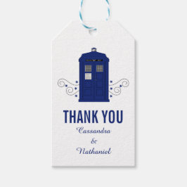 Polizei Box Wedding Gift Tags v3 Geschenkanhänger