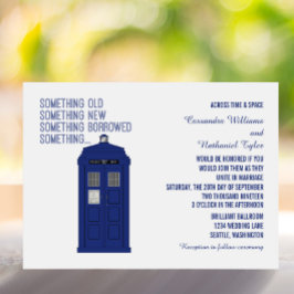 Polizei Box Wedding Invite v1 Einladung