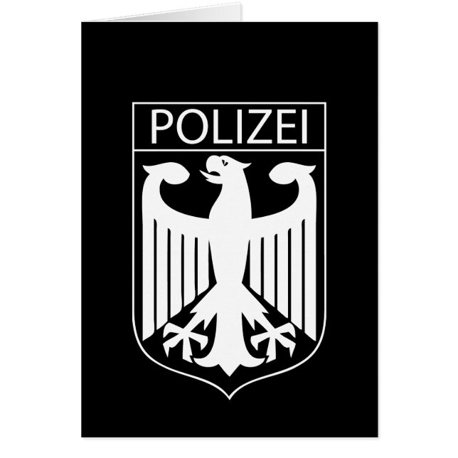 POLIZEI - Cadeaux allemands de symbole de police (Devant)