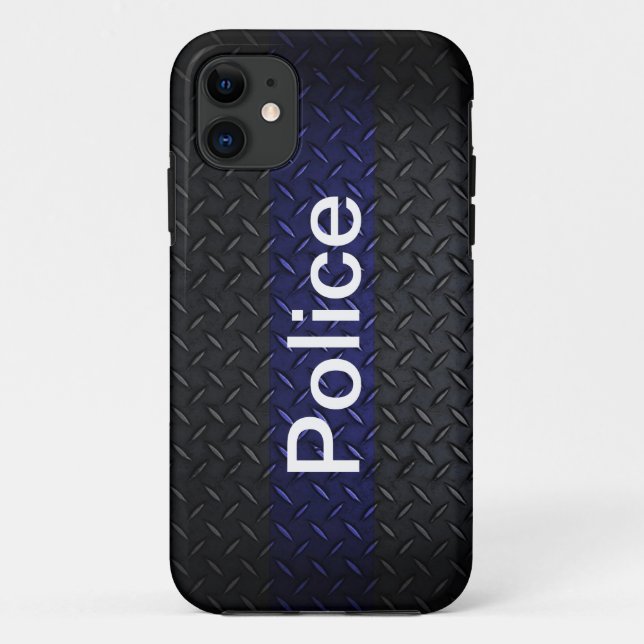 Polizei-Diamant-Platten-Art-intelligenter Case-Mate iPhone Hülle (Rückseite)