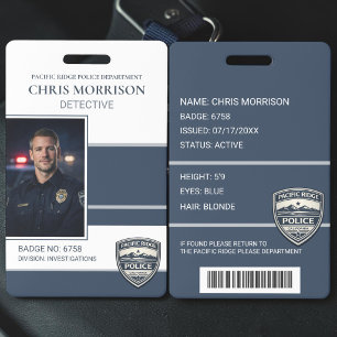 Polizei-Dienstausweis-ID-Karte Ausweis