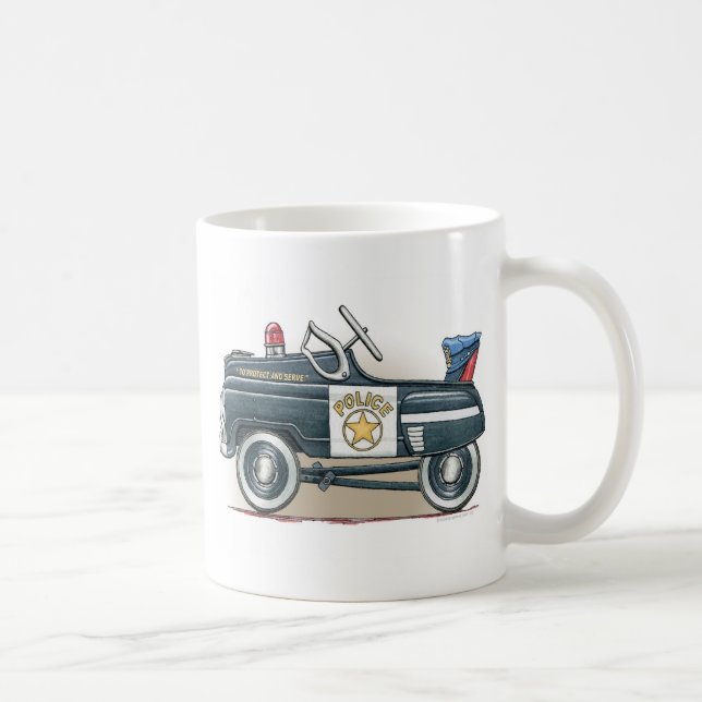 Polizei elt Auto-Polizist-Auto-Tasse rad Kaffeetasse (Rechts)