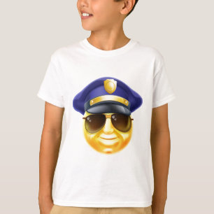 Polizei Emoji Emoticon T-Shirt