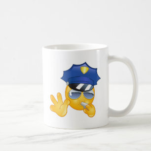 Polizei Emoji Kaffeetasse