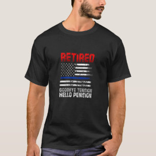 Polizei erschöpft Auf Wiedersehen Tension Hallo Pe T-Shirt
